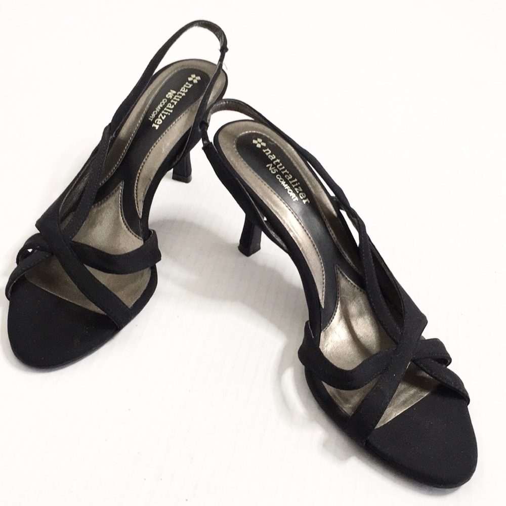 Naturalizer | Black N5 Comfort Strappy Heels